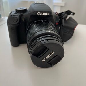 Canon Black Digital Camera with Lens